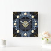 Kreuzung Quadratische Wanduhr (Zuhause)