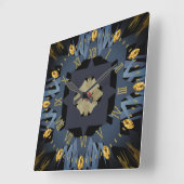 Kreuzung Quadratische Wanduhr (Winkel)