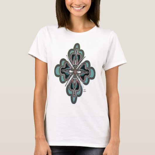 Kreuzung über (Behälter) T-Shirt (Vorderseite)