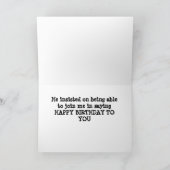 KREUZUNG UND KROW MIT "GEBURTSTAGSWEISEN" KARTE (Innenseite)