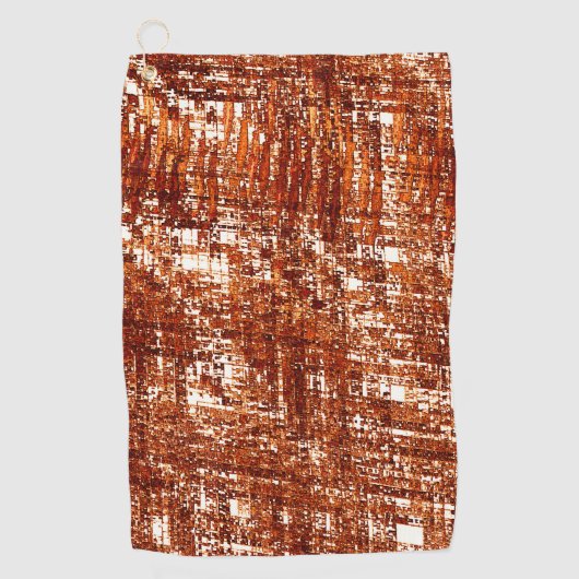 Kreuzung und rostige Quadratzoll Golfhandtuch (Vorderseite)