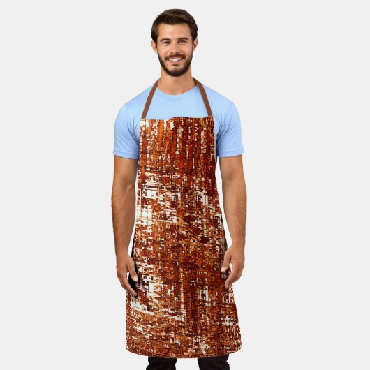 Kreuzung und rostige Quadratzoll Schürze (Getragen)