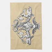 Kreuzungen mit Dreifaltigen auf Delphinen Handtuch (Vertikal)