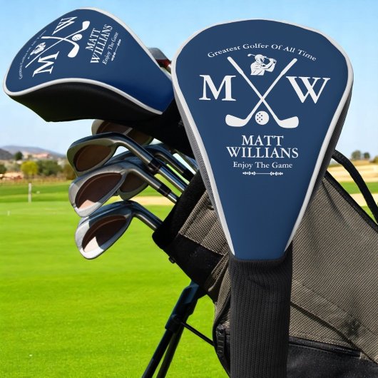 Kreuzungen mit Golfer Name cool blau Golf Headcover