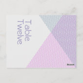 Kreuzungen, Tischanordnung Postkarte (Rückseite)