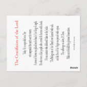 Kreuzungskarte Postkarte (Rückseite)