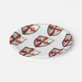 Kreuzungsschutzkonstruktion Pappteller (Schrägansicht)