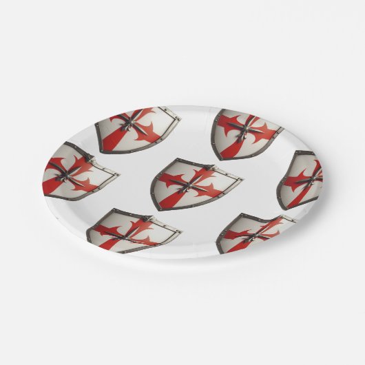 Kreuzungsschutzkonstruktion Pappteller (Schrägansicht)