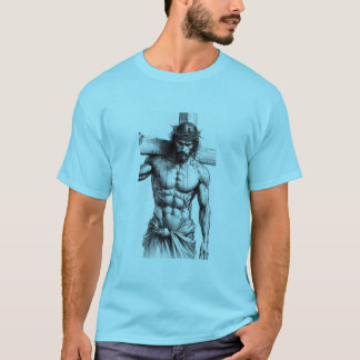 Kreuzungsstärke - Jesus, der das Kreuz trägt T-Shirt