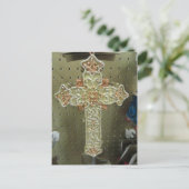 Kreuzverzierung Postkarte (Stehend Vorderseite)