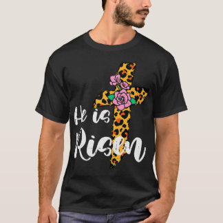 Kreuzweg Blume ist er riss Christus Ostern Jesus R T-Shirt