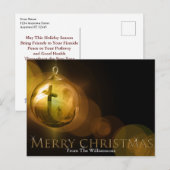 Kreuzweg Christi Ornament Reflexion Weihnachten Postkarte (Vorne/Hinten)