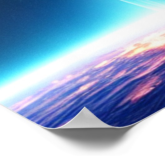 Kreuzweg in der Nähe von Planeten Raumfahrtposter Poster (Ecke)