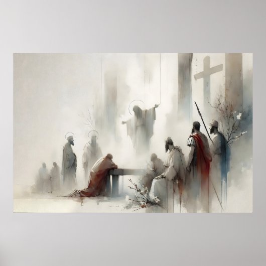 Kreuzweg Jesus wird zum Tode verurteilt Poster (Vorne)