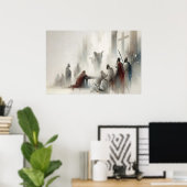Kreuzweg Jesus wird zum Tode verurteilt Poster (Heimbüro)