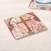 Kreuzwerk Christain Rechteckiger Pappuntersetzer (angewinkelt)