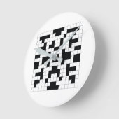 Kreuzworte sind Phantastisch! Runde Wanduhr (Winkel)