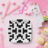 Kreuzworträtplatine Pappteller (Party)