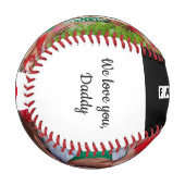 Kreuzworträtsel Bester je Fantastischer Vater Zwei Baseball (Vorderseite Links)