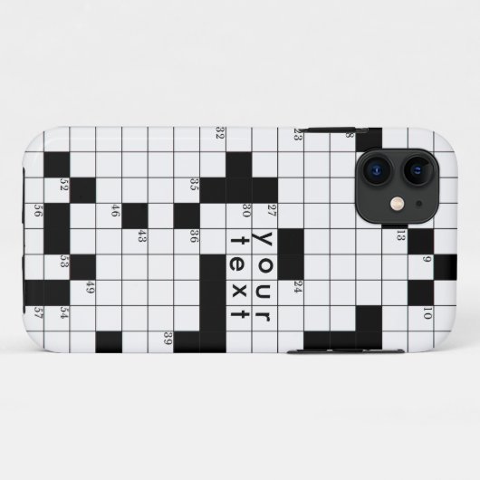 Kreuzworträtsel Case-Mate iPhone Hülle (Rückseite (Horizontal))
