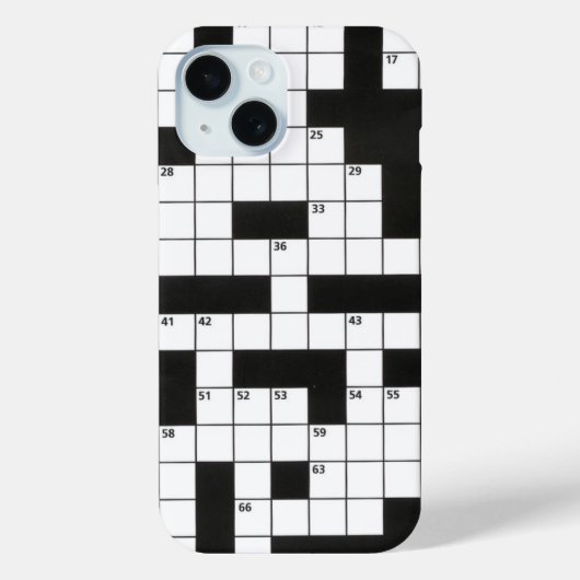Kreuzworträtsel Case-Mate iPhone Hülle (Rückseite)