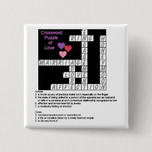 Kreuzworträtsel der Liebe Button