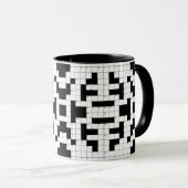 Kreuzworträtsel-Design-Tasse Tasse (VorderseiteRechts)