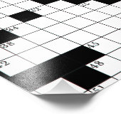 Kreuzworträtsel Fotodruck (Ecke)