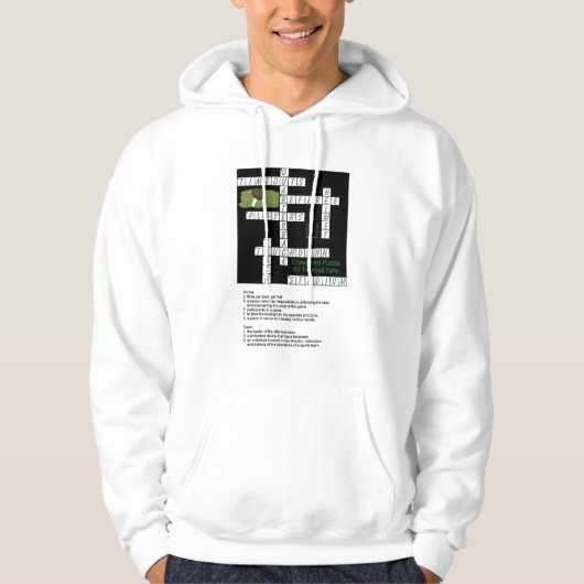 Kreuzworträtsel für Fußballfans Hoodie (Vorderseite)