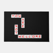 Kreuzworträtsel Fußmatte (Vorderseite)