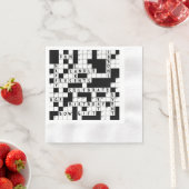 Kreuzworträtsel Geburtstagsparty Serviette (Beispiel)