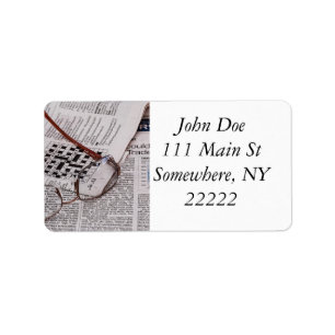 Kreuzworträtsel-Genie Adressaufkleber