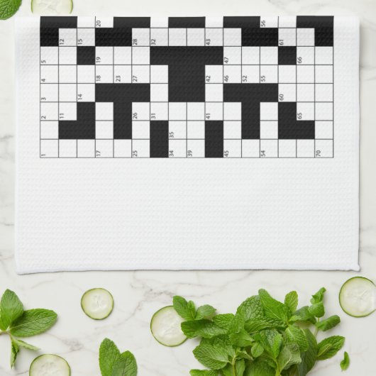Kreuzworträtsel Geschirrtuch (Gefaltet)