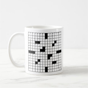 Kreuzworträtsel-Gitter-Tasse Kaffeetasse