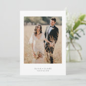 Kreuzworträtsel-Hochzeit Termin vormerken Save The Date (Stehend Vorderseite)