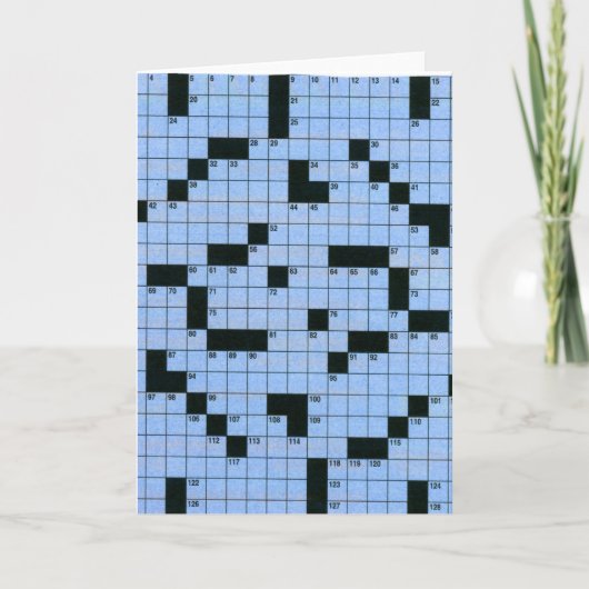 Kreuzworträtsel Karte (Vorderseite)