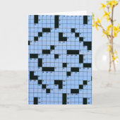 Kreuzworträtsel Karte (Gelbe Blume)