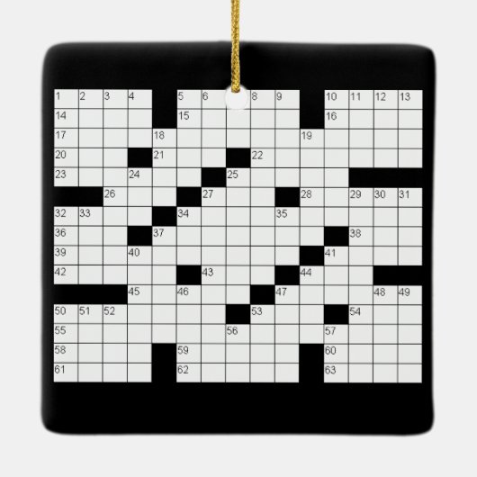 Kreuzworträtsel Keramikornament (Rückseite)