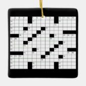 Kreuzworträtsel Keramikornament (Vorderseite)