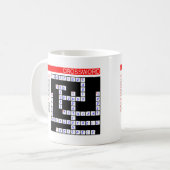 Kreuzworträtsel können frustrierend sein kaffeetasse (Vorderseite Links)