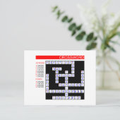 Kreuzworträtsel können frustrierend sein postkarte (Stehend Vorderseite)