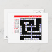 Kreuzworträtsel können frustrierend sein postkarte (Vorne/Hinten)