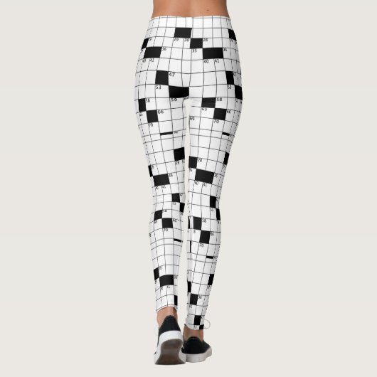 Kreuzworträtsel-Leggings Leggings (Rückseite)