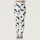 Kreuzworträtsel-Leggings Leggings (Vorderseite)