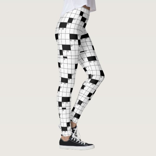 Kreuzworträtsel-Leggings Leggings (Rechts)