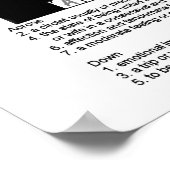 Kreuzworträtsel Liebe Poster (Ecke)