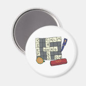 Kreuzworträtsel Magnet (Vorderseite/Rückseite)