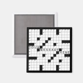 Kreuzworträtsel Magnet (Vorderseite/Rückseite)
