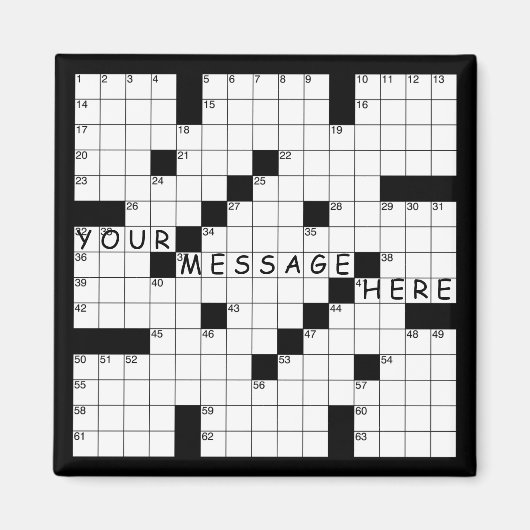 Kreuzworträtsel Magnet (Vorne)