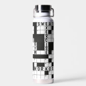 Kreuzworträtsel mit Worten Trinkflasche (Rückseite)